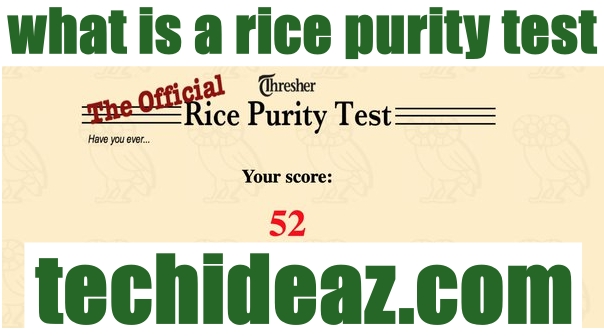 what is a rice purity test