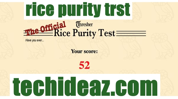 rice purity trst