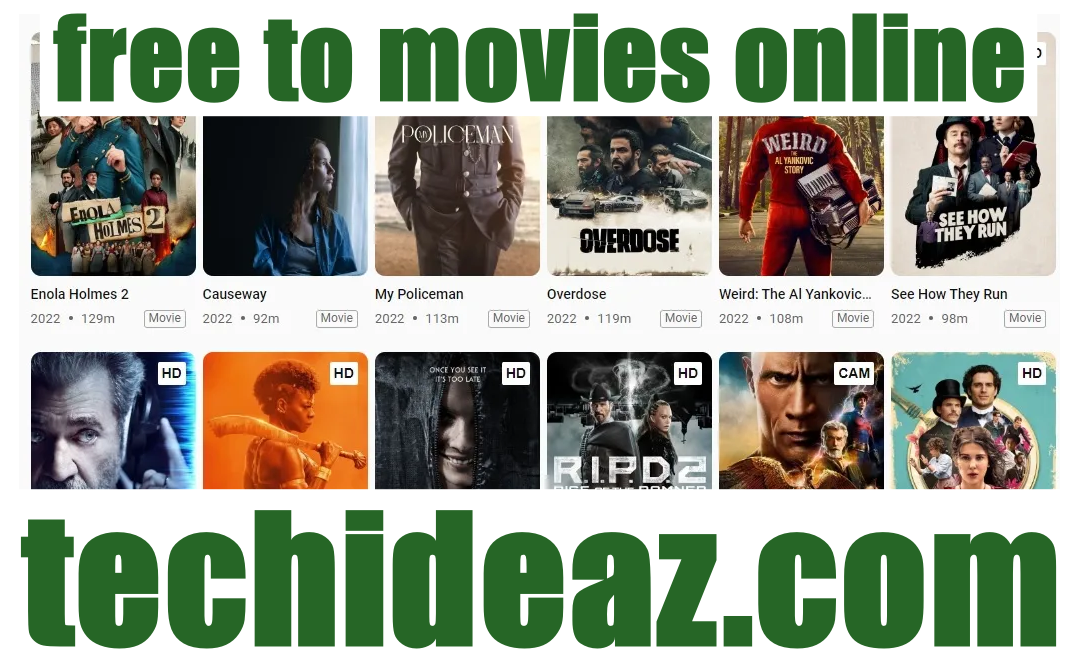 free to movies online