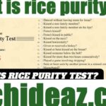 what is rice purity test