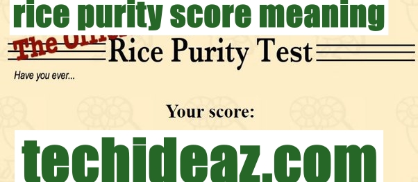 rice purity score meaning