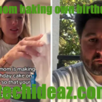 single mom baking own birthday cake